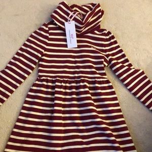 Vineyard Vines maroon cowl neck dress size 3T